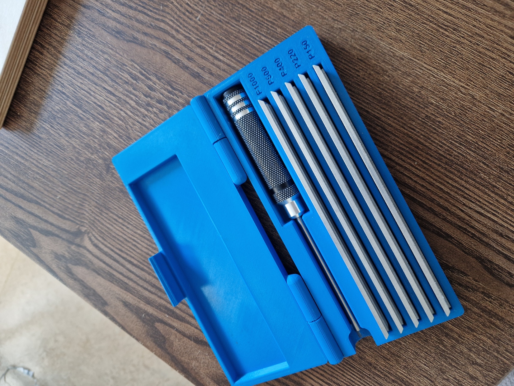 Storage box for the TSPROF Diamond sharpening stone and tool by