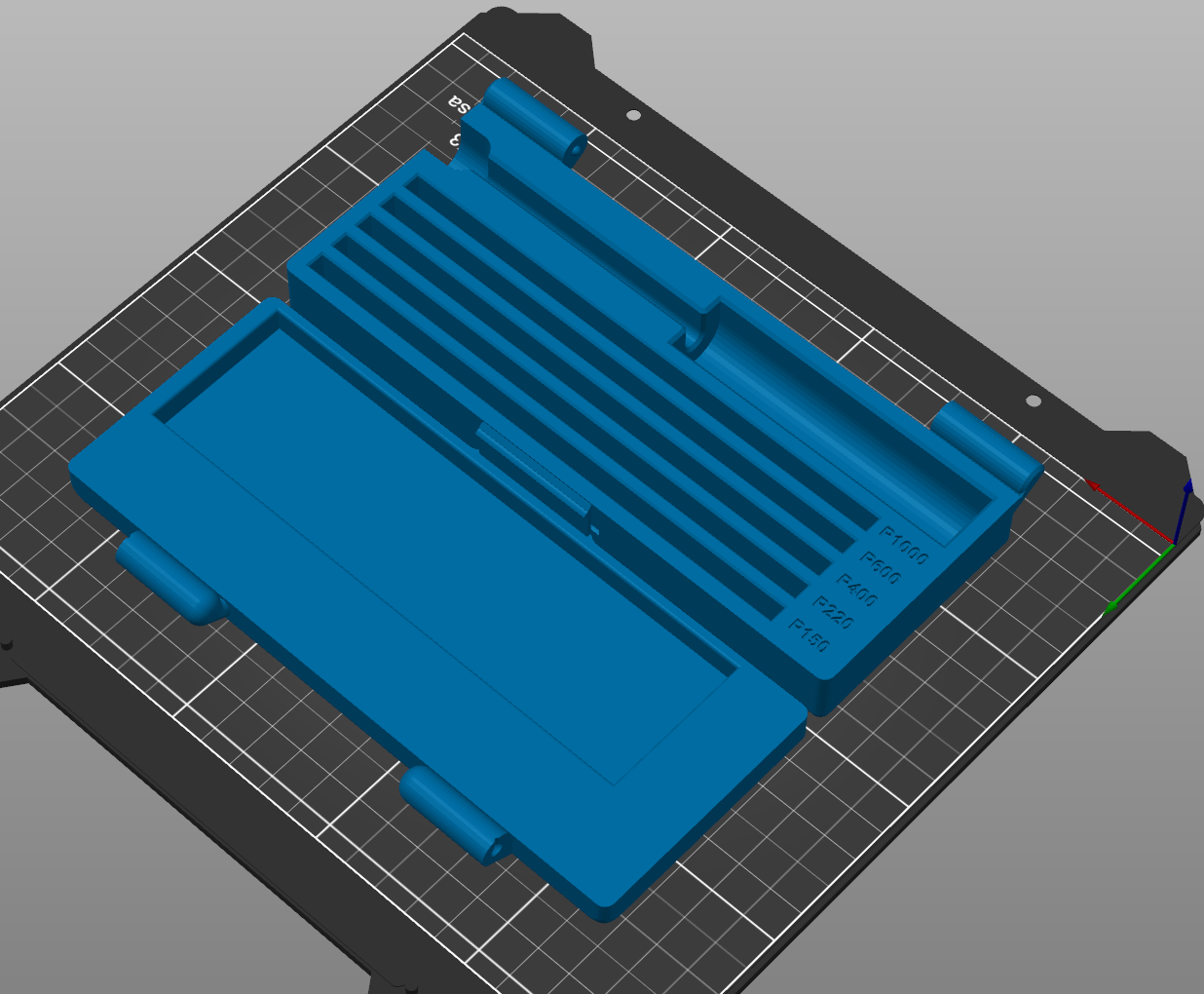 Storage box for the TSPROF Diamond sharpening stone and tool by