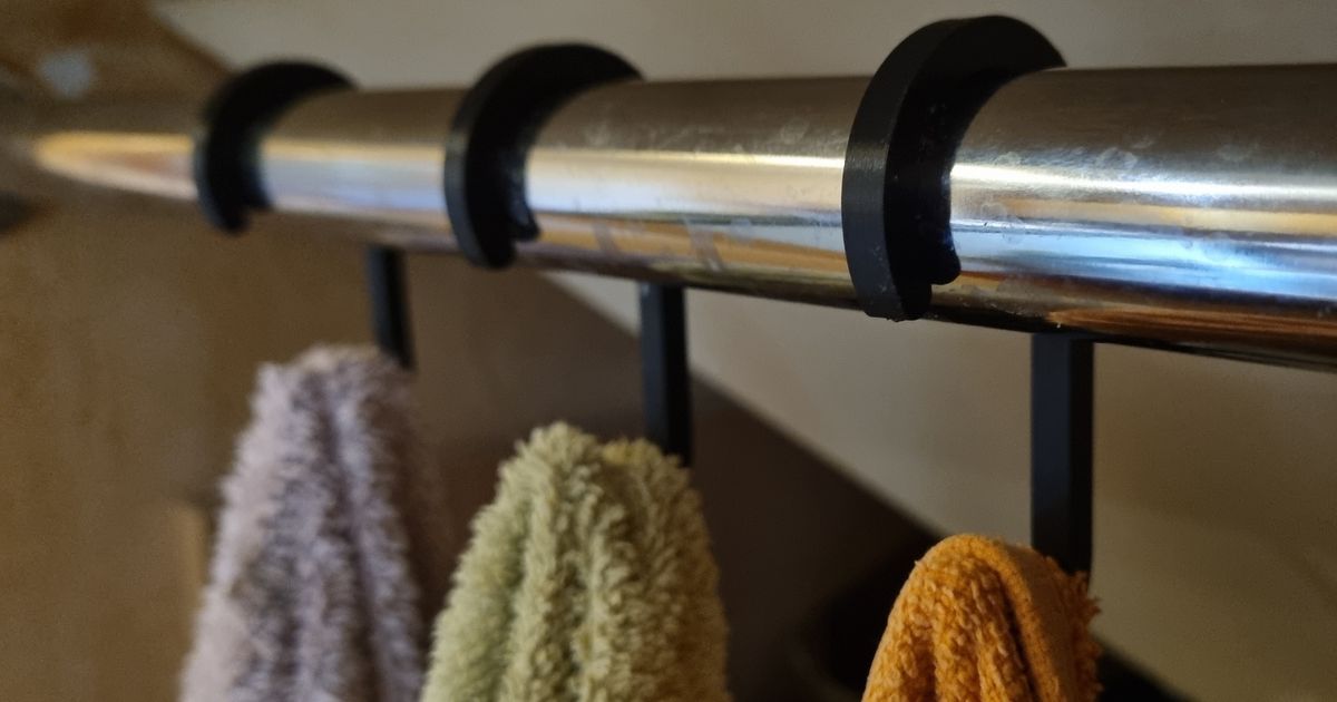 Towel hook for 25mm rail by mac310 Download free STL model