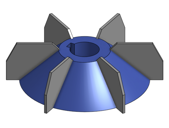 Air compressor motor fan