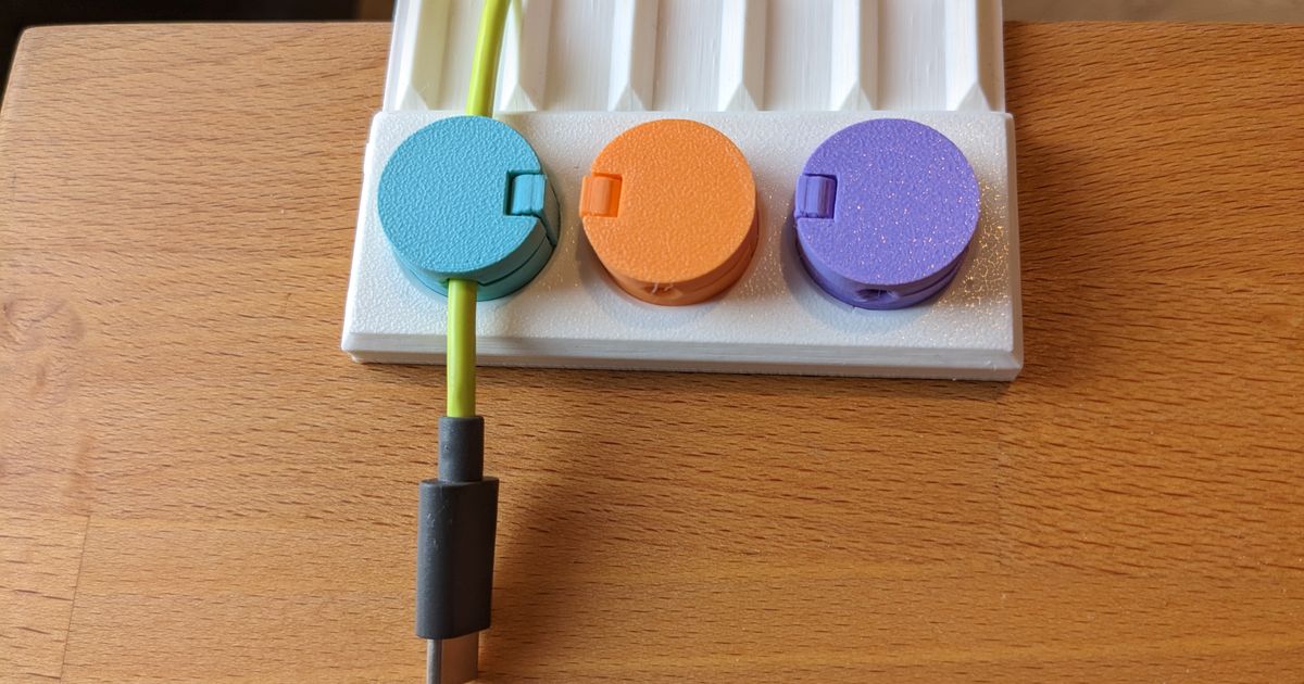 Desk cable organizer by NsN Download free STL model