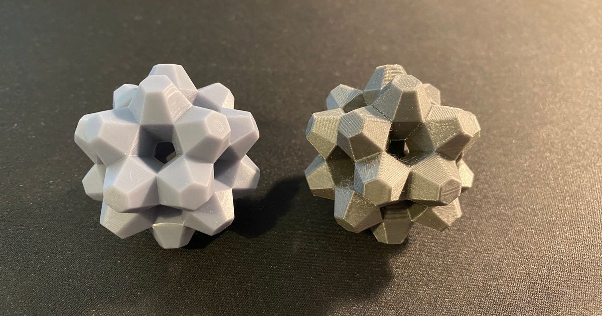 Extruded truncated icosahedron by MacKow | Download free STL model ...