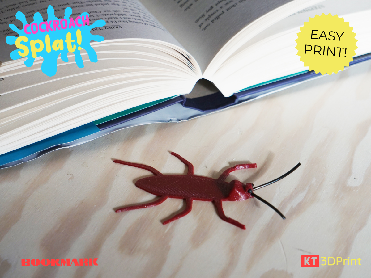 Cockroach splat! - Bookmark by KT3Dprint | Download free STL model ...