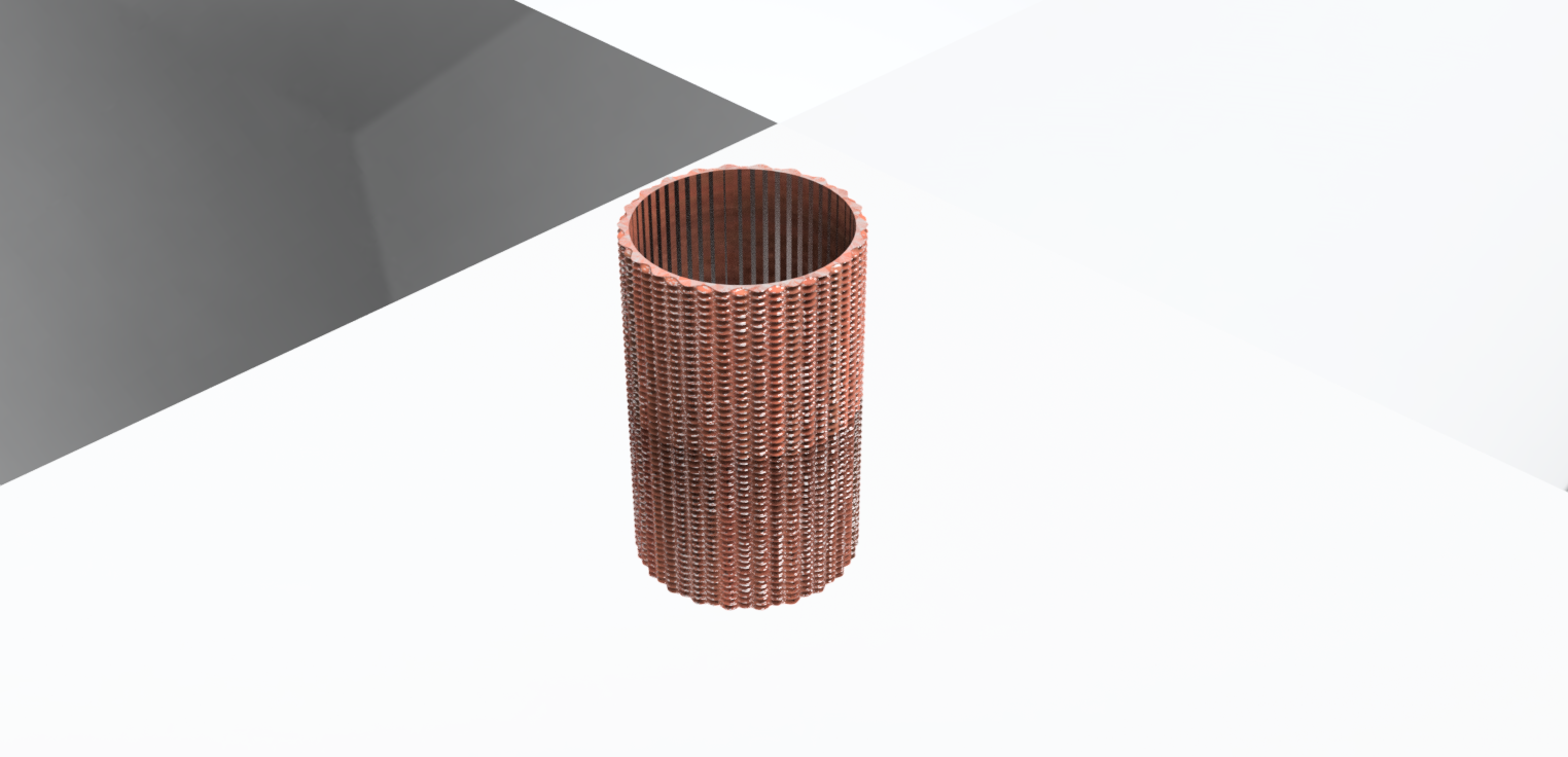Miniatura 2 do modelo 3D Sin Wave Cylindrical Vase