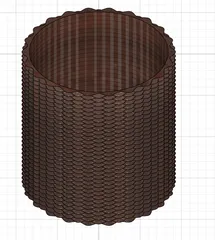 Sin Wave Cylindrical Vase