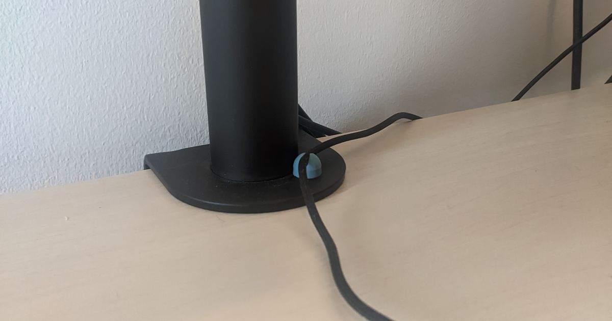 Mouse Cord Holder by Ordspilleren Download free STL model