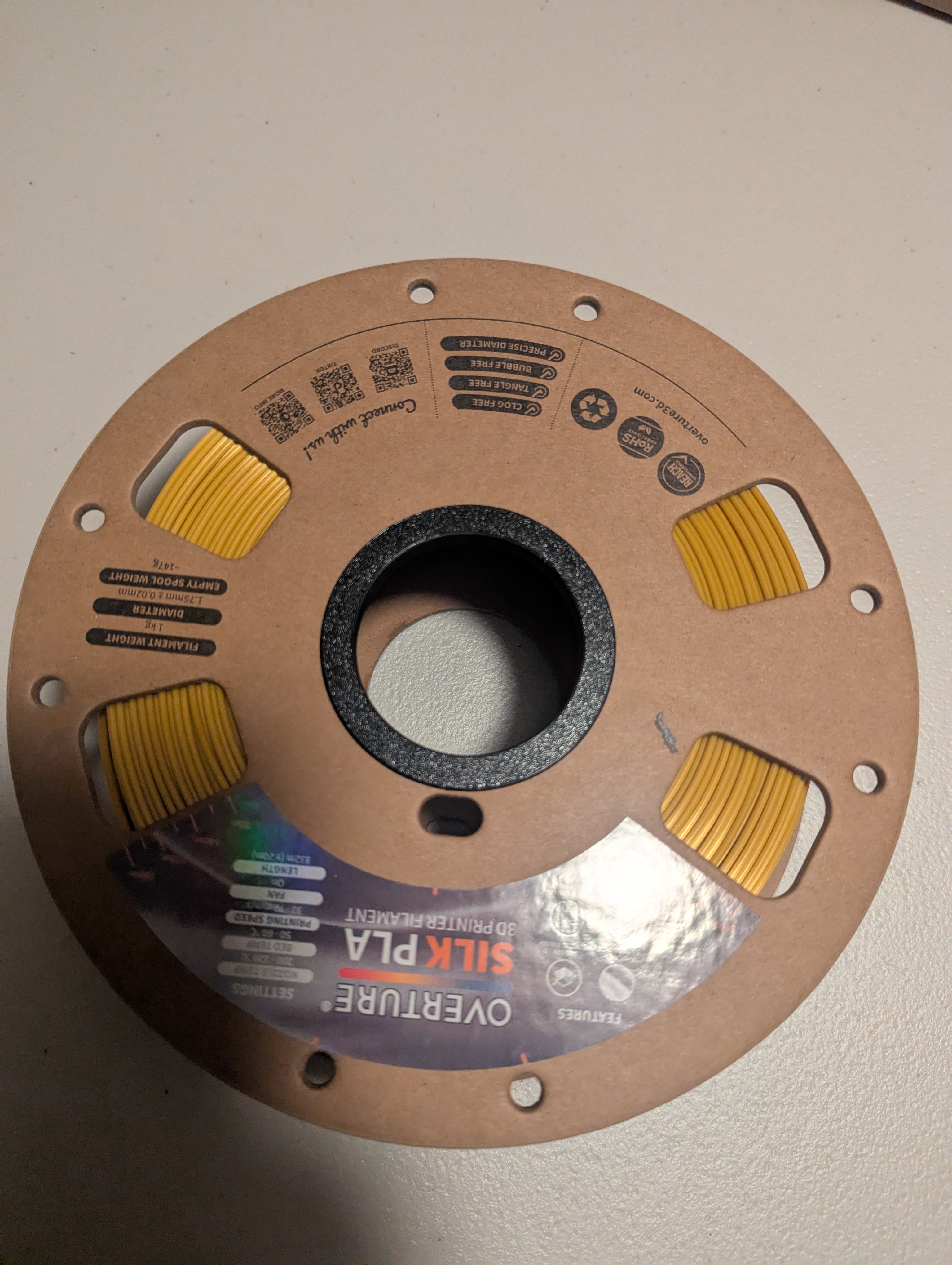 Cardboard Filament Roll Insert for Prusa Core One MMU3 Community Spool Enclosure
