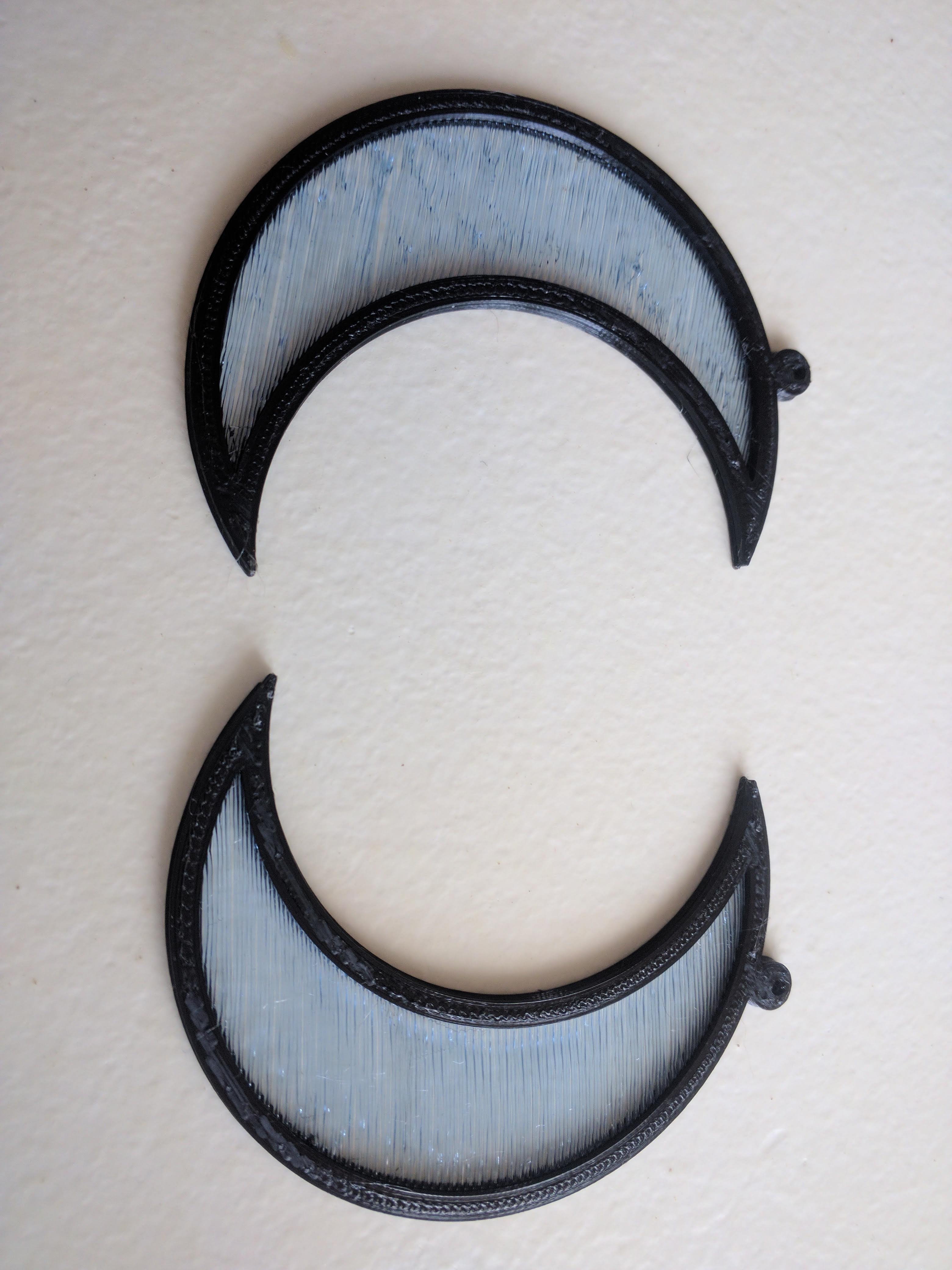Księżycowe kolczyki (Moon earrings)