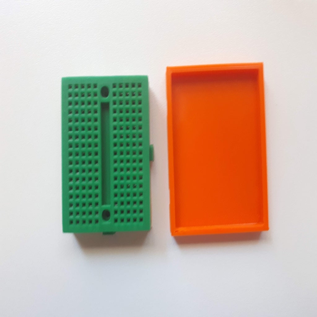 DINrail mount for mini breadboard by Dajosco Download free STL model