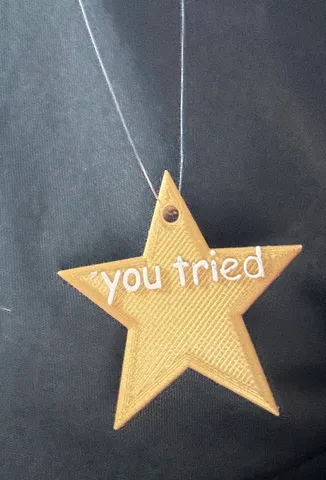 “you tried” star