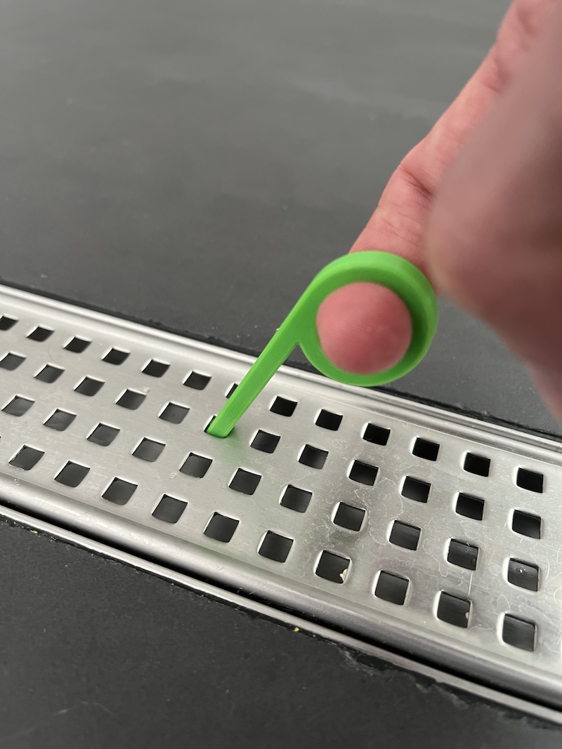 Shower drain hook by ls6 | Download free STL model | Printables.com