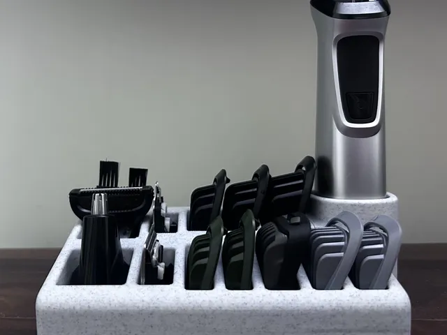 Philips Multigroom 7000 Trimmer + Accessories Organiser (MG7715/65)