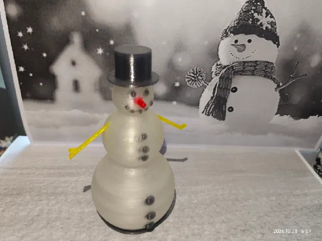 Snowman LED Tealight Lantern