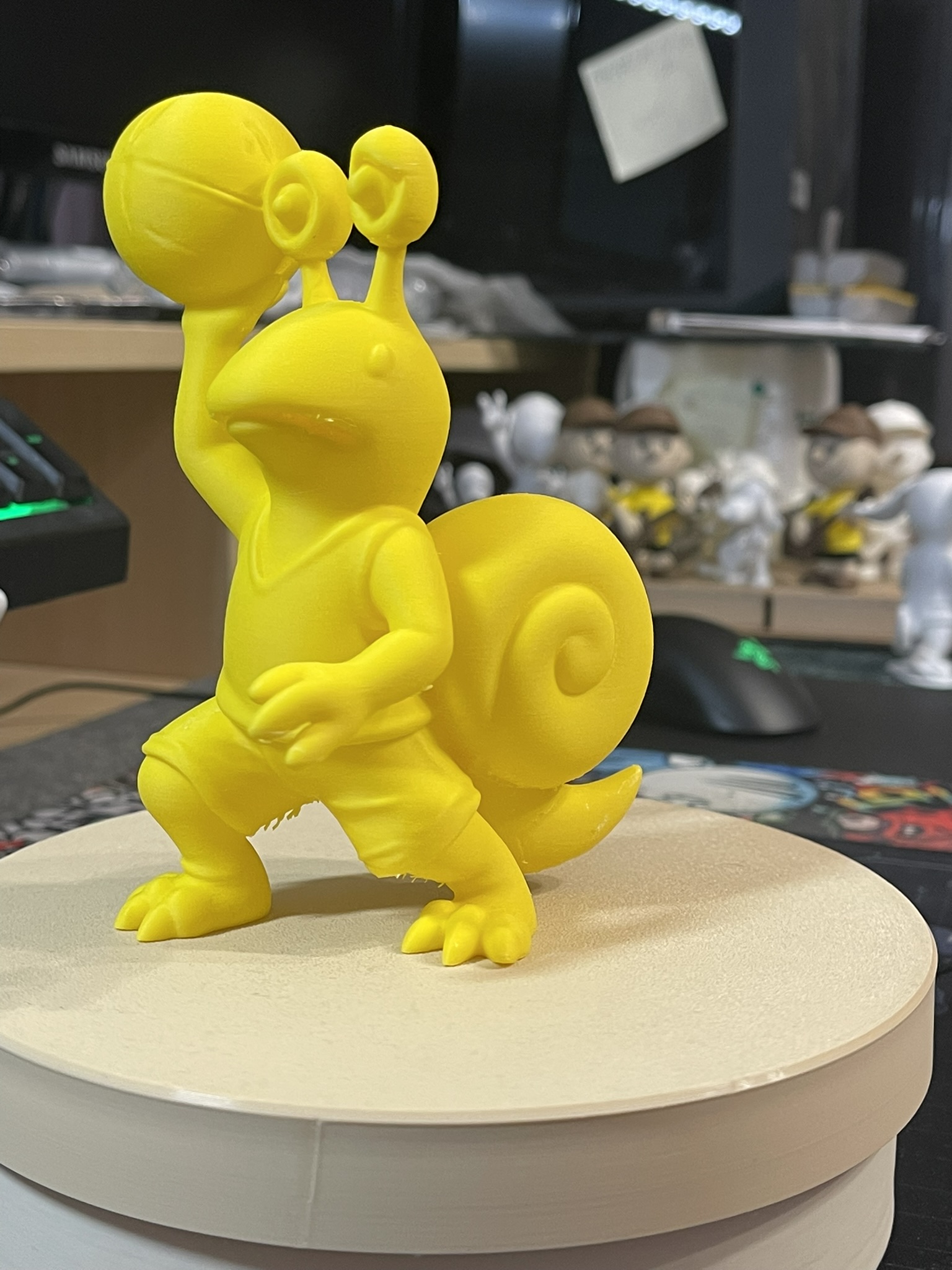 Cartoon-Style Basketball Snail