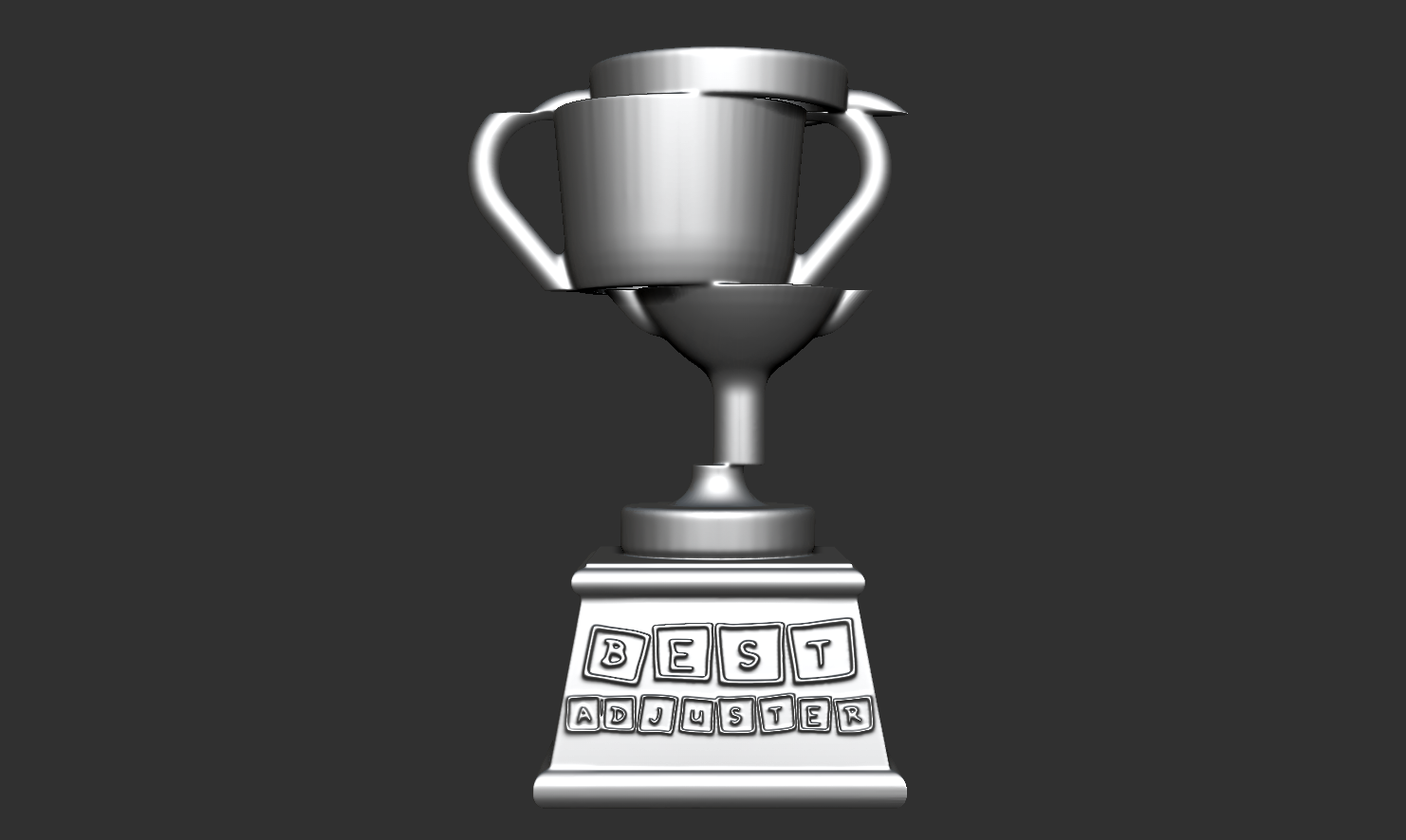 Broken trophy