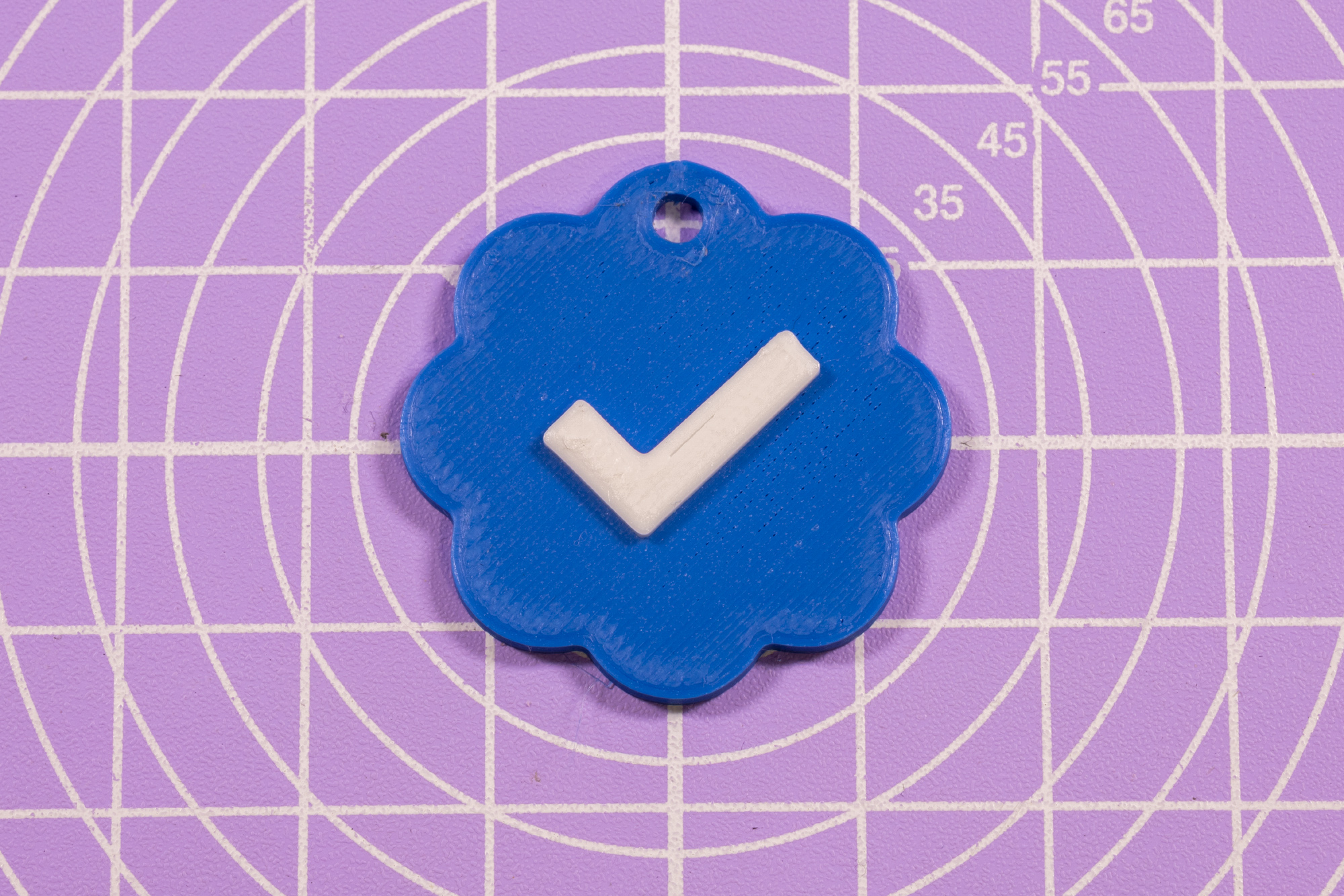 Twitter Blue Checkmark Keychain