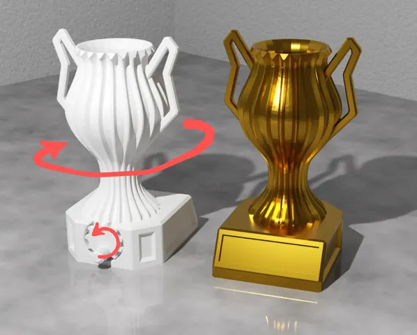 Spinning Trophy Display (No Supports!)