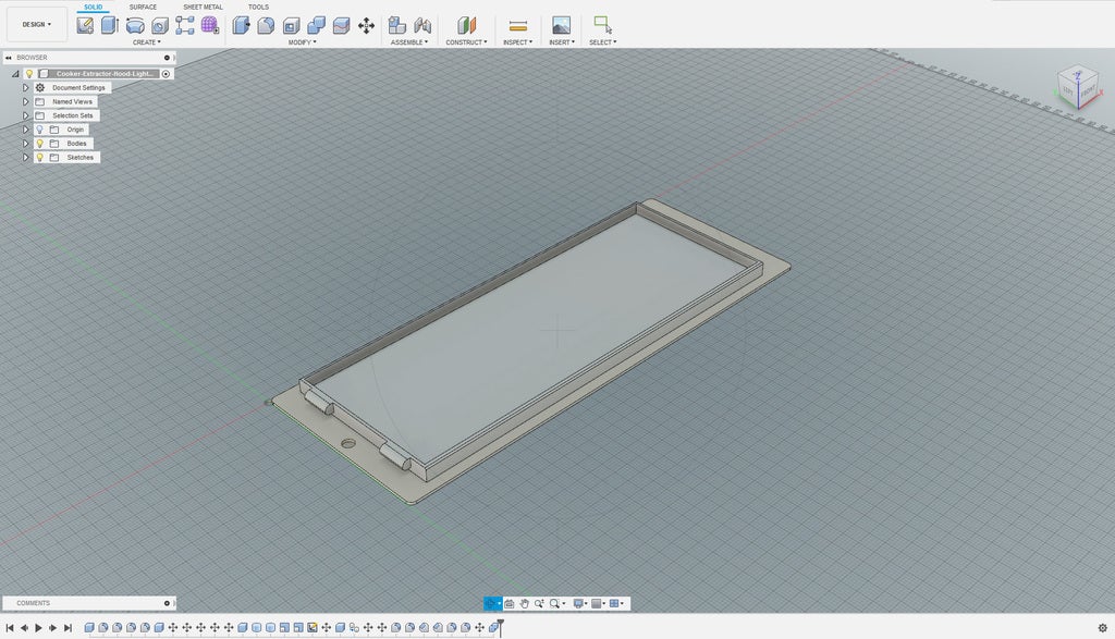 Cooker Extractor Fan Light Cover (Philips Whirlpool and others) by