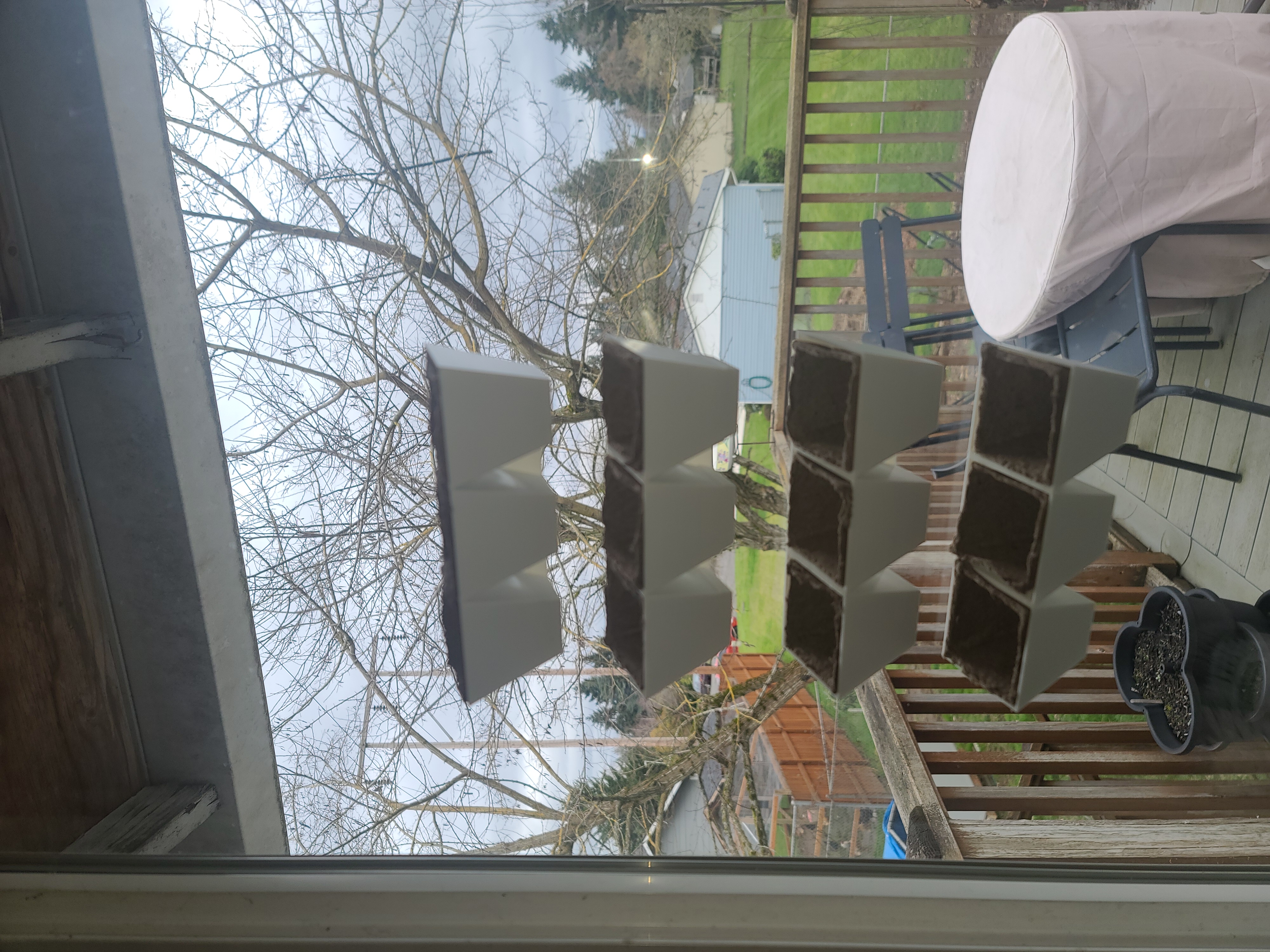 Window seed starter pots