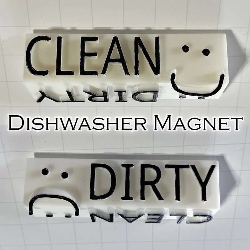 DIY Clean & Dirty Dishwasher Magnet With Free Printable Template