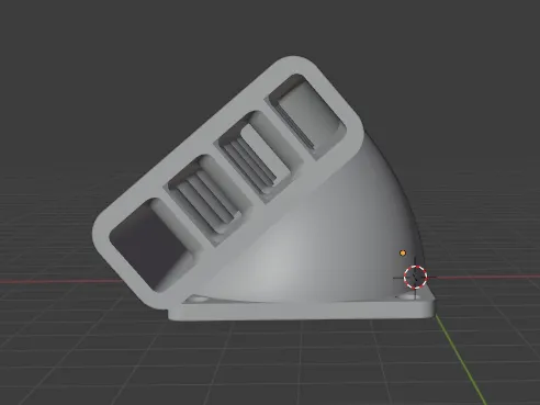 Hotend 40mm Fan Shroud with baffles (noise reducing)