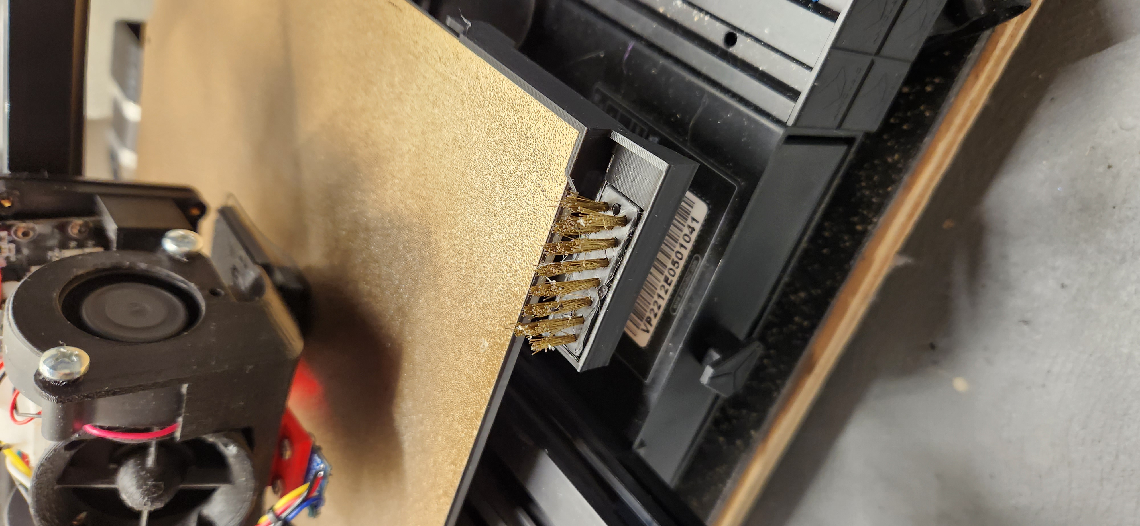 Front platform guide with nozzle cleaning brush for Anycubic Vyper by