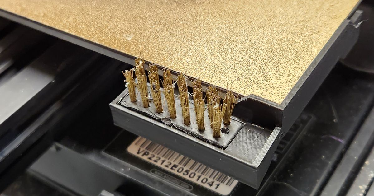 Front platform guide with nozzle cleaning brush for Anycubic Vyper by