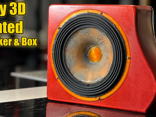 3D Printed Speaker Box for V9 of my 3D Printed Speaker