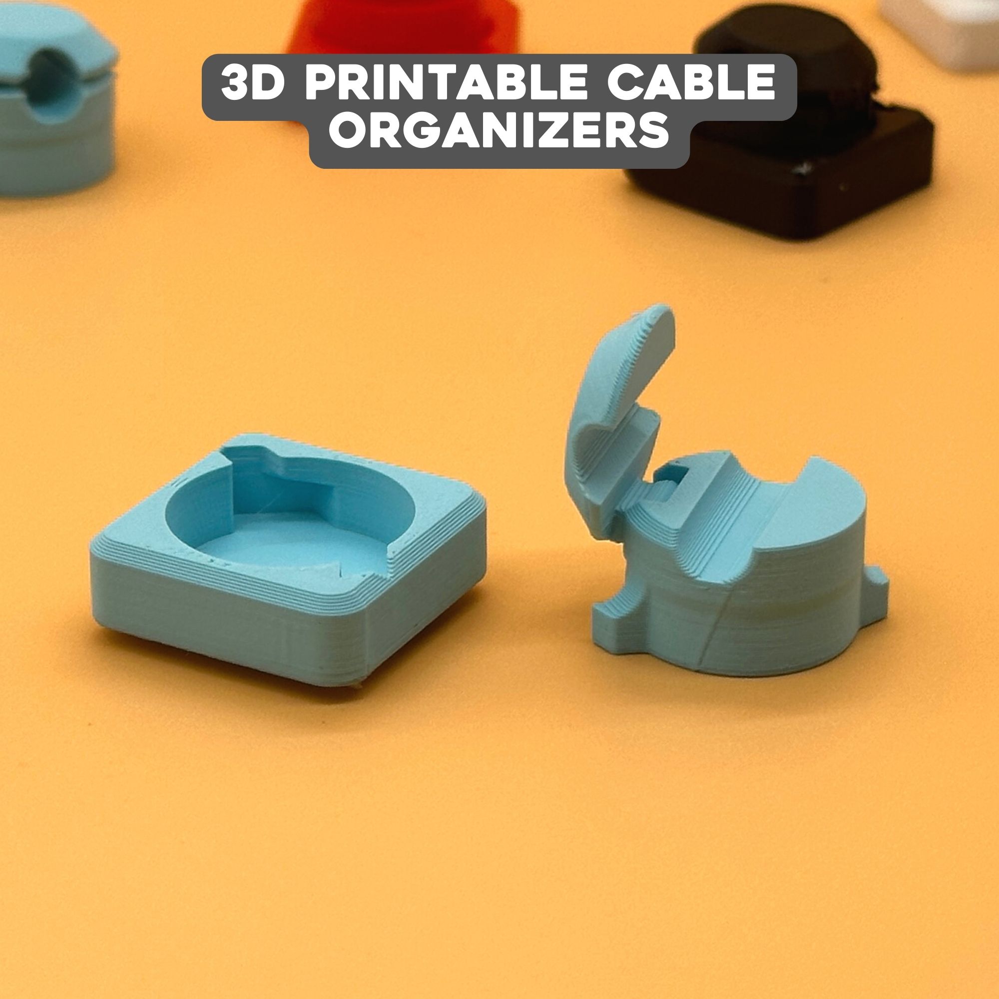 3D Printed Cable Organizer With Detachable Clip by Brandon Santana Download free STL model