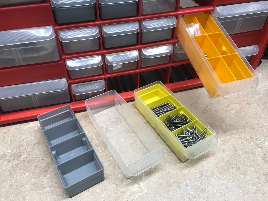 Bin Dividers for Akro-Mils Small Parts Organizers by Steve, Download free  STL model