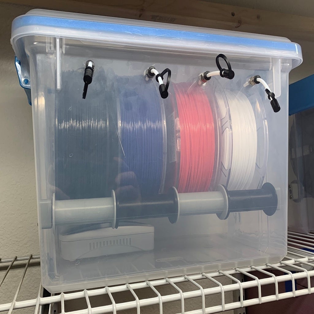 Sterilite 20qt Filament Dry Box v2 by Steve | Download free STL model ...