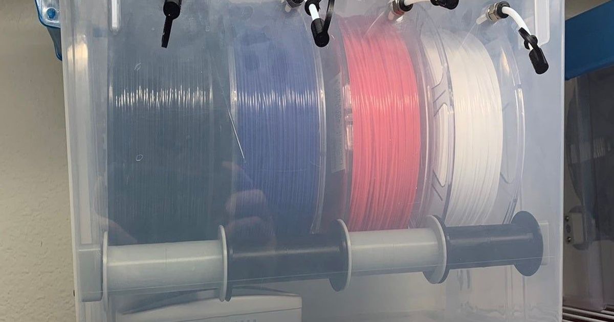 Sterilite 20qt Filament Dry Box v2 by Steve Download free STL model