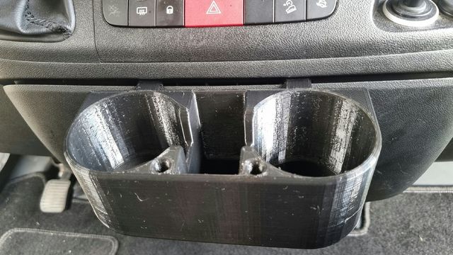 Cupholder for Citroen Jumper, Fiat Ducato & Peugeot Boxer, preview image from the creator on Printables