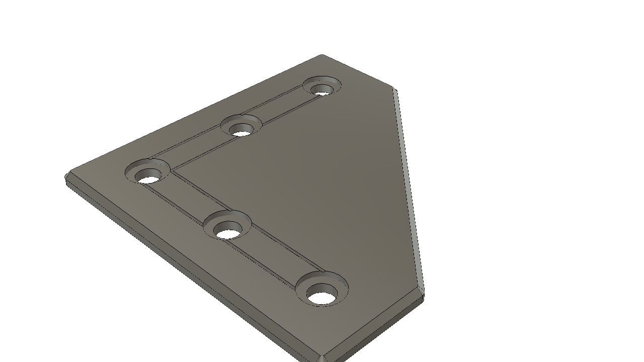 Bosch Rexroth 3030 extrusion side bracket by Jeb Lee Tark