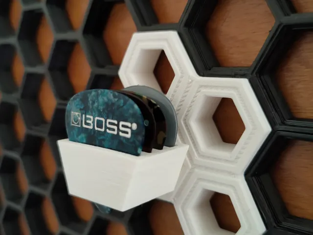 Guitar Pick Holder for Honeycomb Storage Wall
