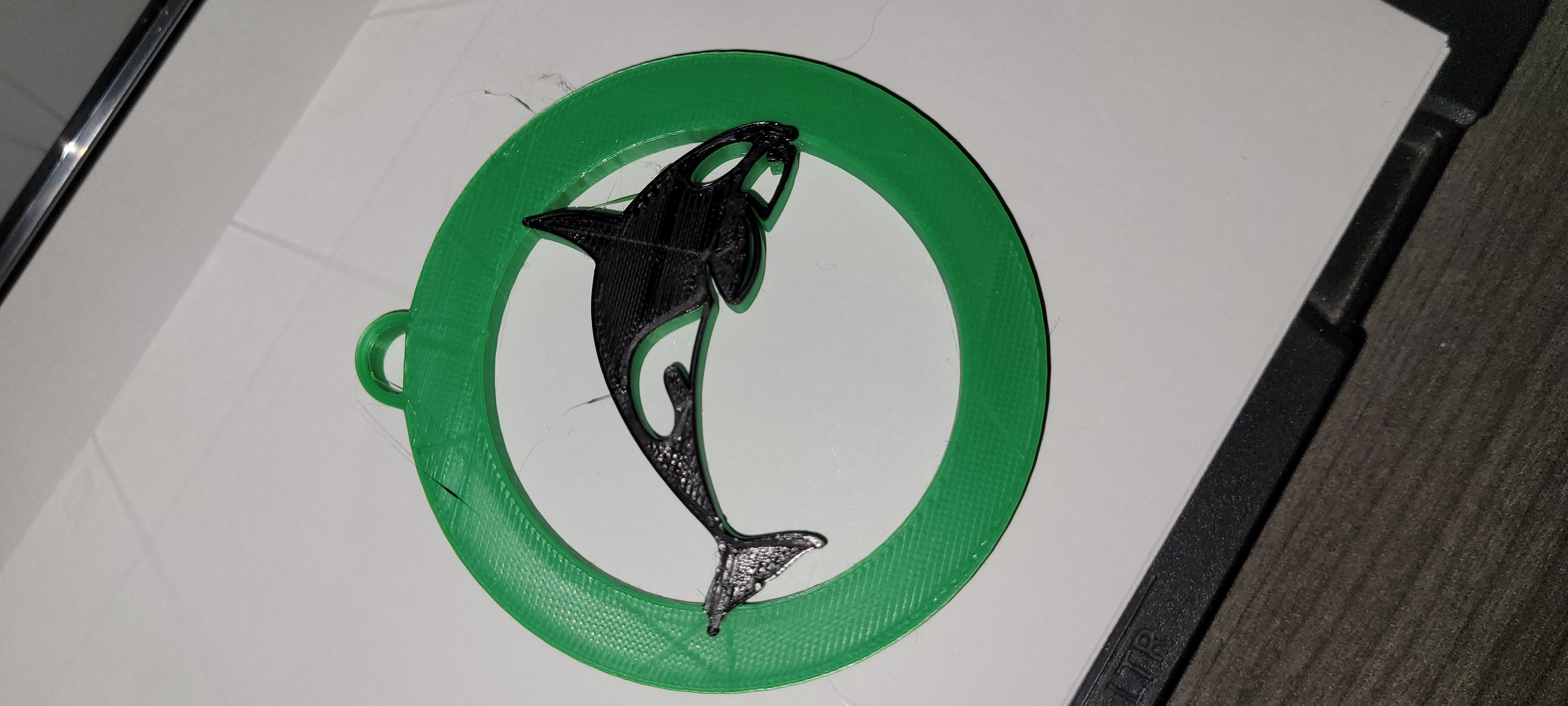 Orca Christmas ordemnt and wall art