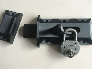 Archivo STL Seguro para puerta - Sliding Lock 🔒・Diseño para descargar y  imprimir en 3D・Cults
