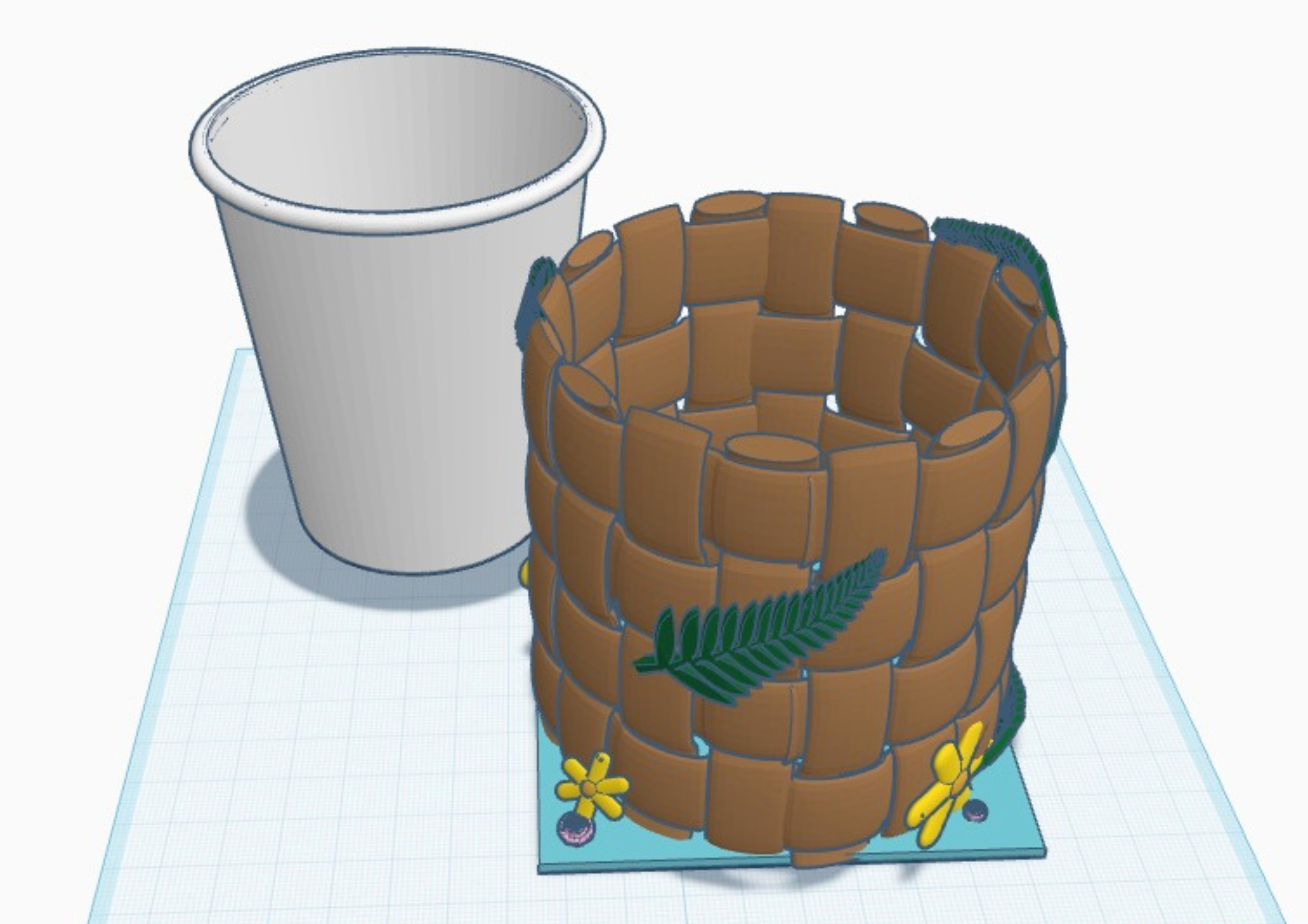 flower pot cup holder