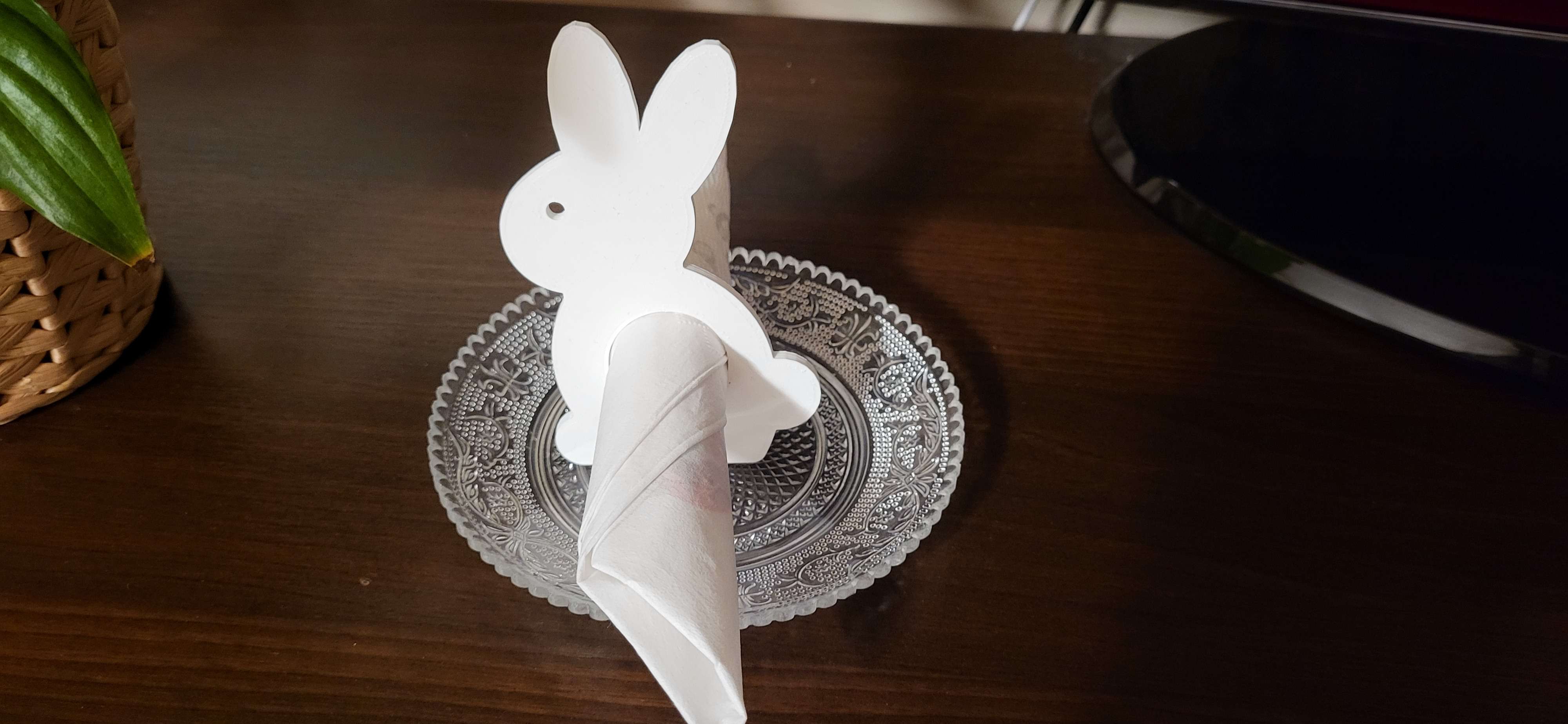 Easter bunny napkin holder