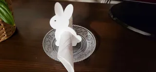 Easter bunny napkin holder