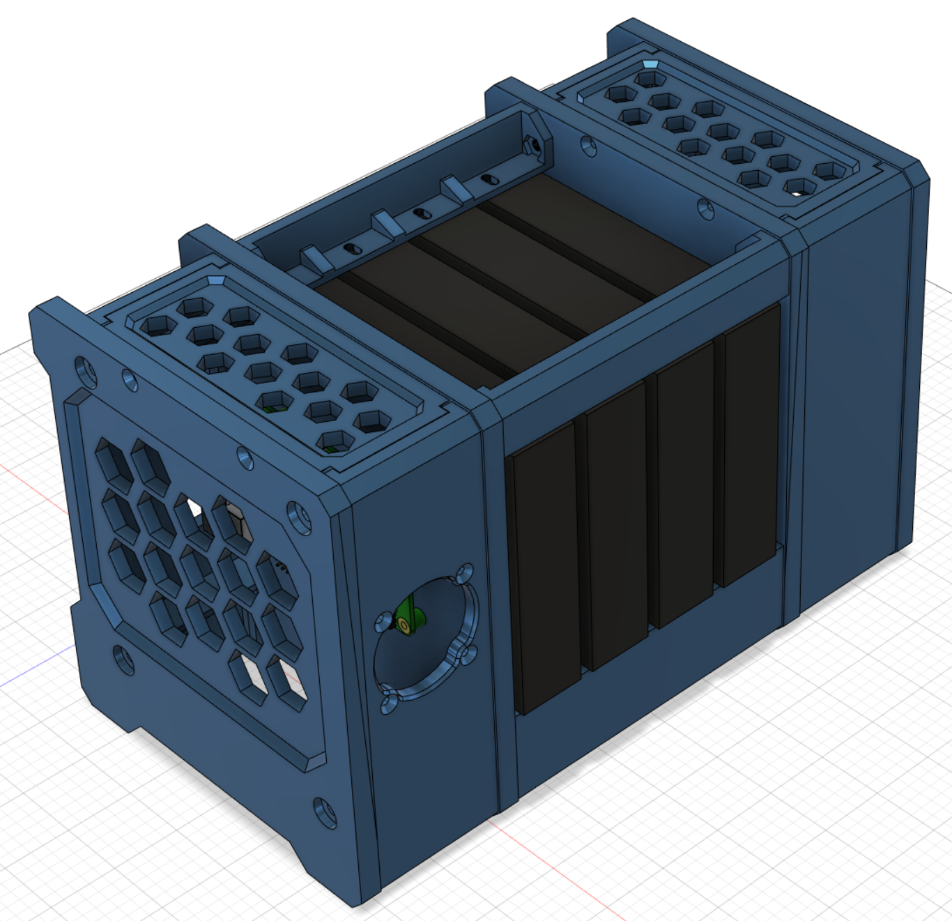 DIY 3D Printed 4Bay NAS by kampfklecks Download free STL model