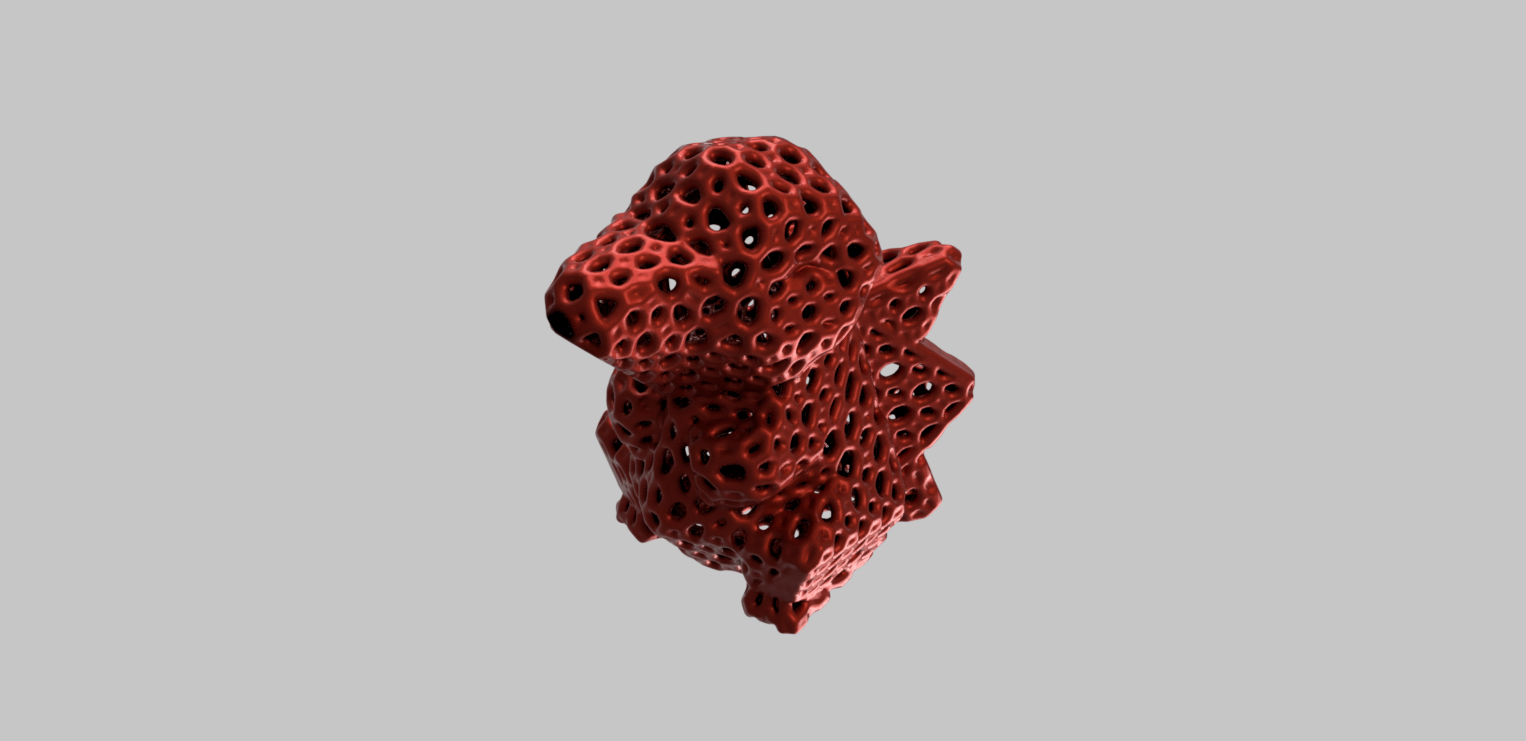 Voronoi  Cyndaquil 3D model thumbnail