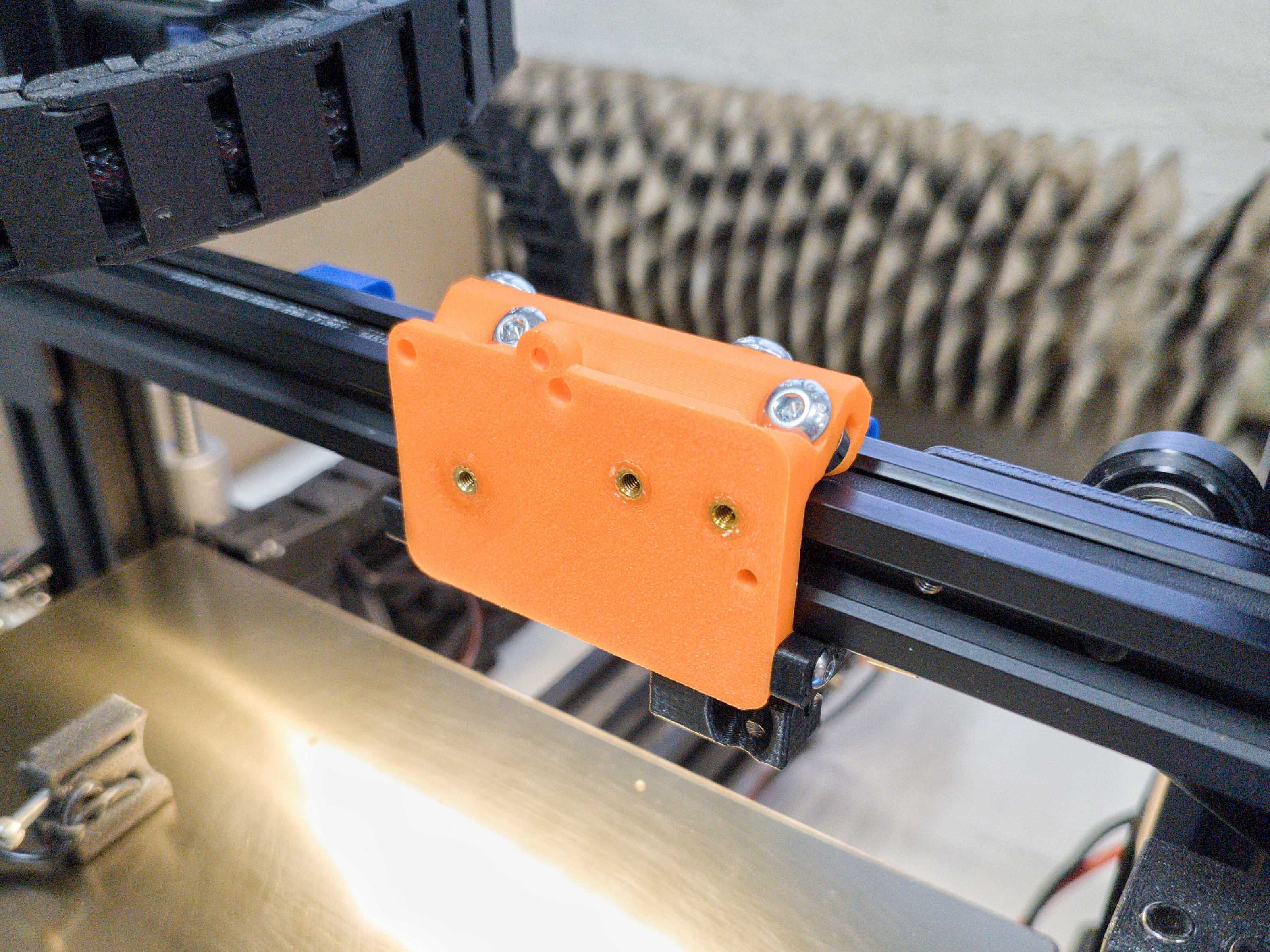 X axis linear slider / hotend plate - Ender 3 pro/V2/CR/10