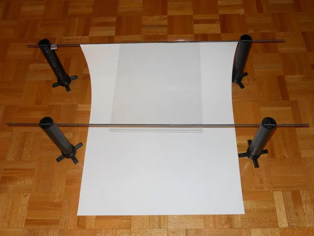 Suspended Glass For Photography - 1-1/4 Inch Pipe Foot
