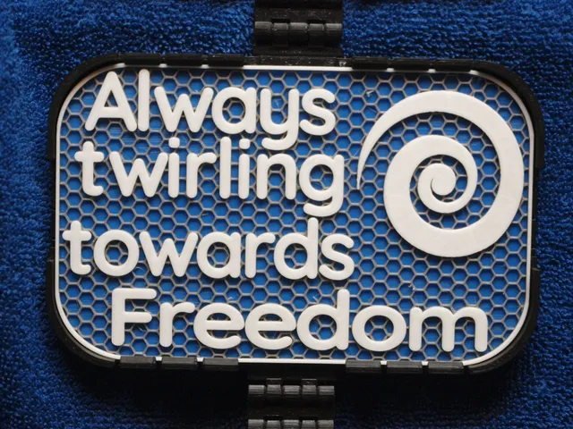 Twirling towards Freedom sign