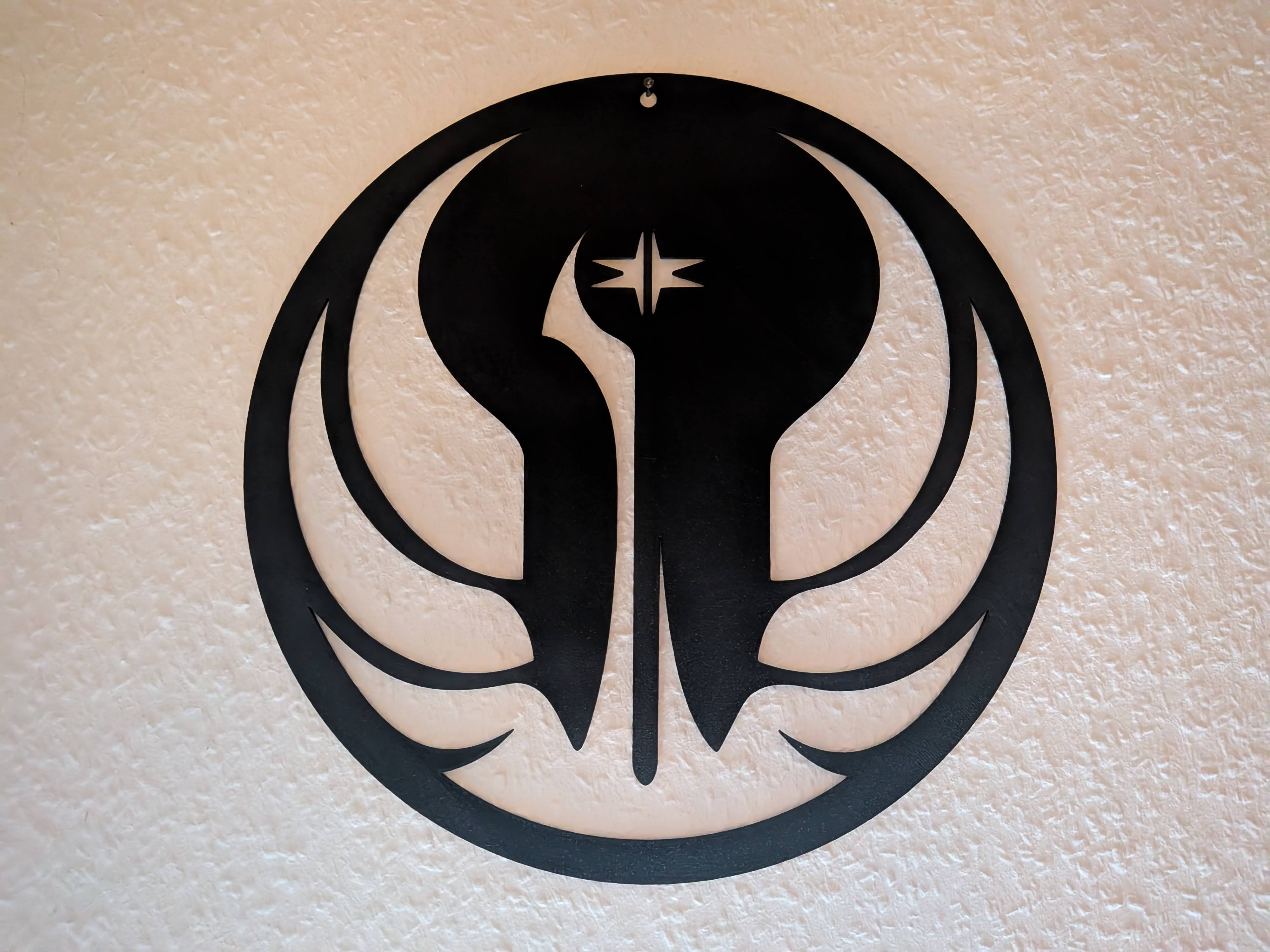 Old Galactic Republic Crest - Jedi Symbol - 2D Wall Art - Stencil - Star Wars Fan Art - SWTOR