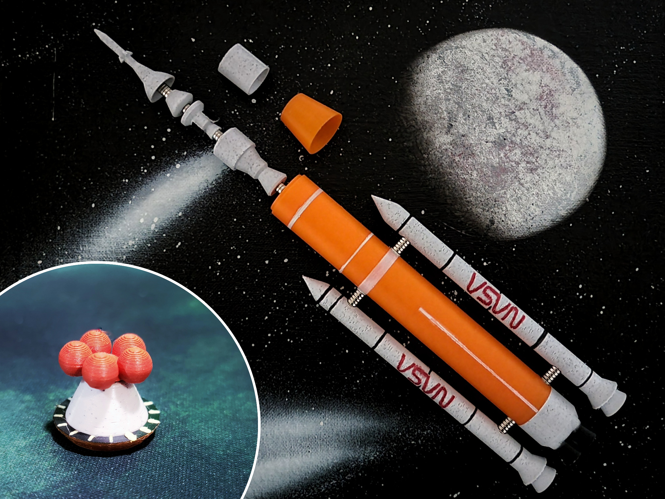 SLS Artemis 2 (Magnetic Model)