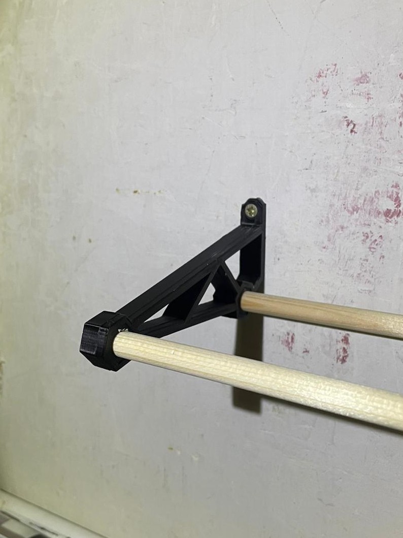Wall-Mounted Tape Holder with 9 mm Wooden Dowel