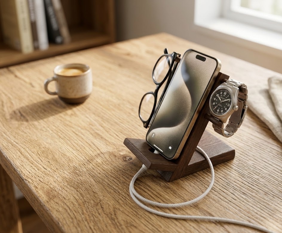 Glasses & Phone Dock - L'Organizer da Comodino 3D model