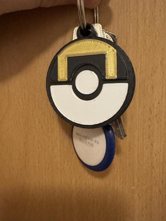 Ultraball keychain (pokeball)